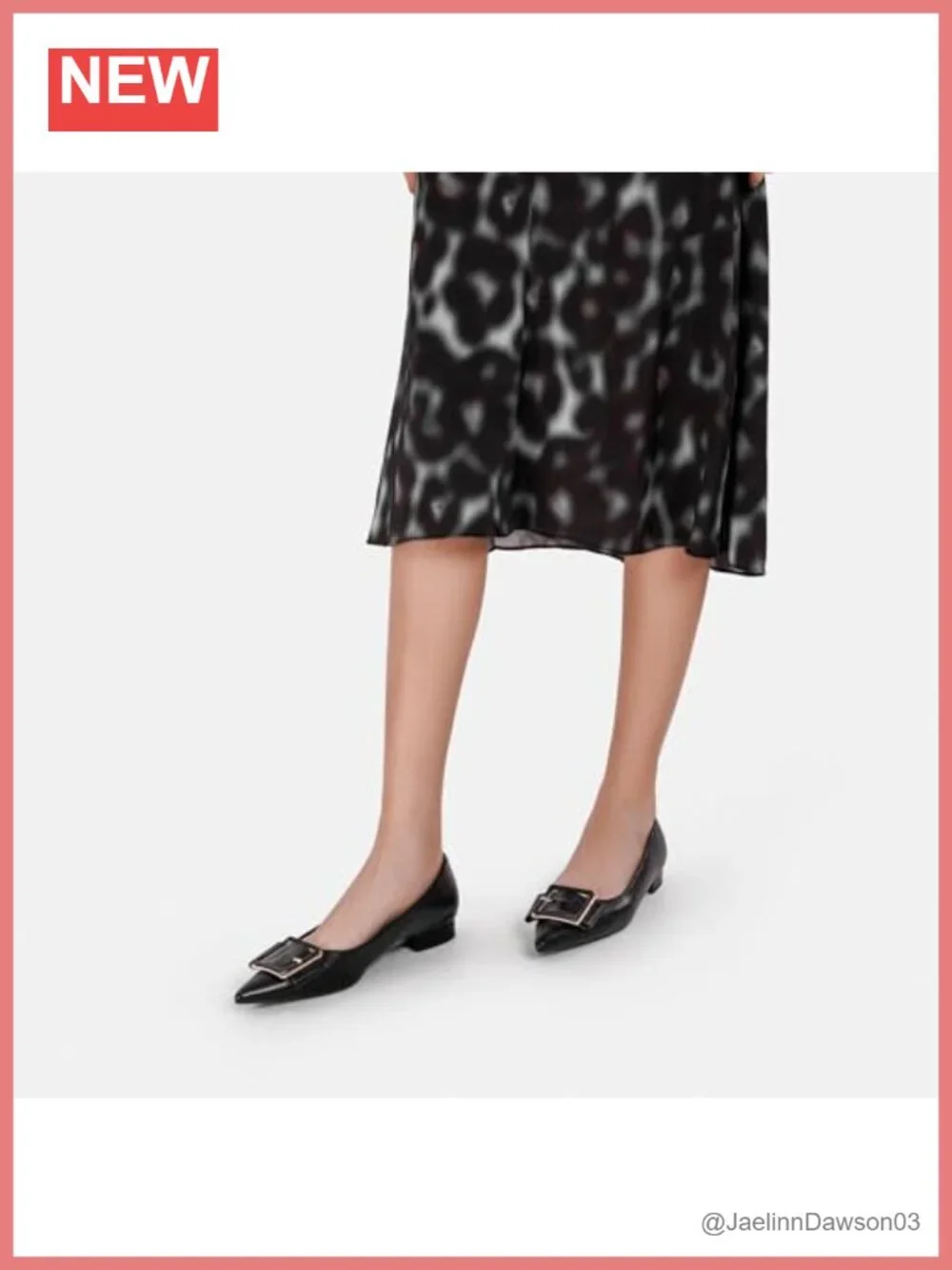 Lambskin Leather Pointed Toe Ballet Flats with Memory Cushioned Insole